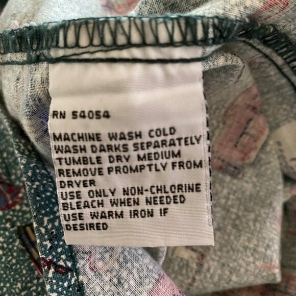 Vintage Bugle Boy Shirt Men’s Large Golf Button Up Fore! Golfer Club Tee Sports - Picture 5 of 6